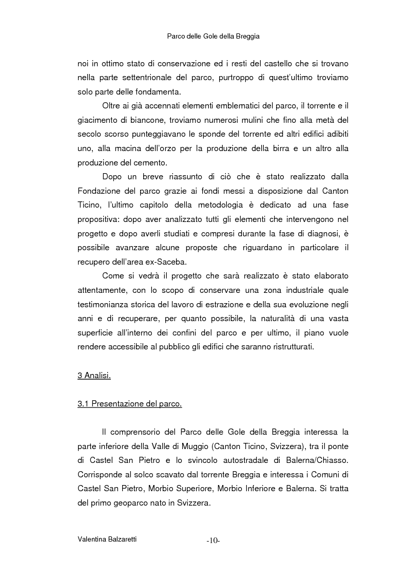 Anteprima della tesi: Parco delle Gole della Breggia - La storia geologica, le trasformazioni antropiche ed il recupero ambientale nella Valle del torrente Breggia, Pagina 4