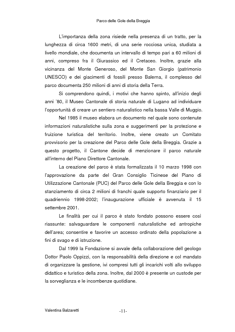 Anteprima della tesi: Parco delle Gole della Breggia - La storia geologica, le trasformazioni antropiche ed il recupero ambientale nella Valle del torrente Breggia, Pagina 5