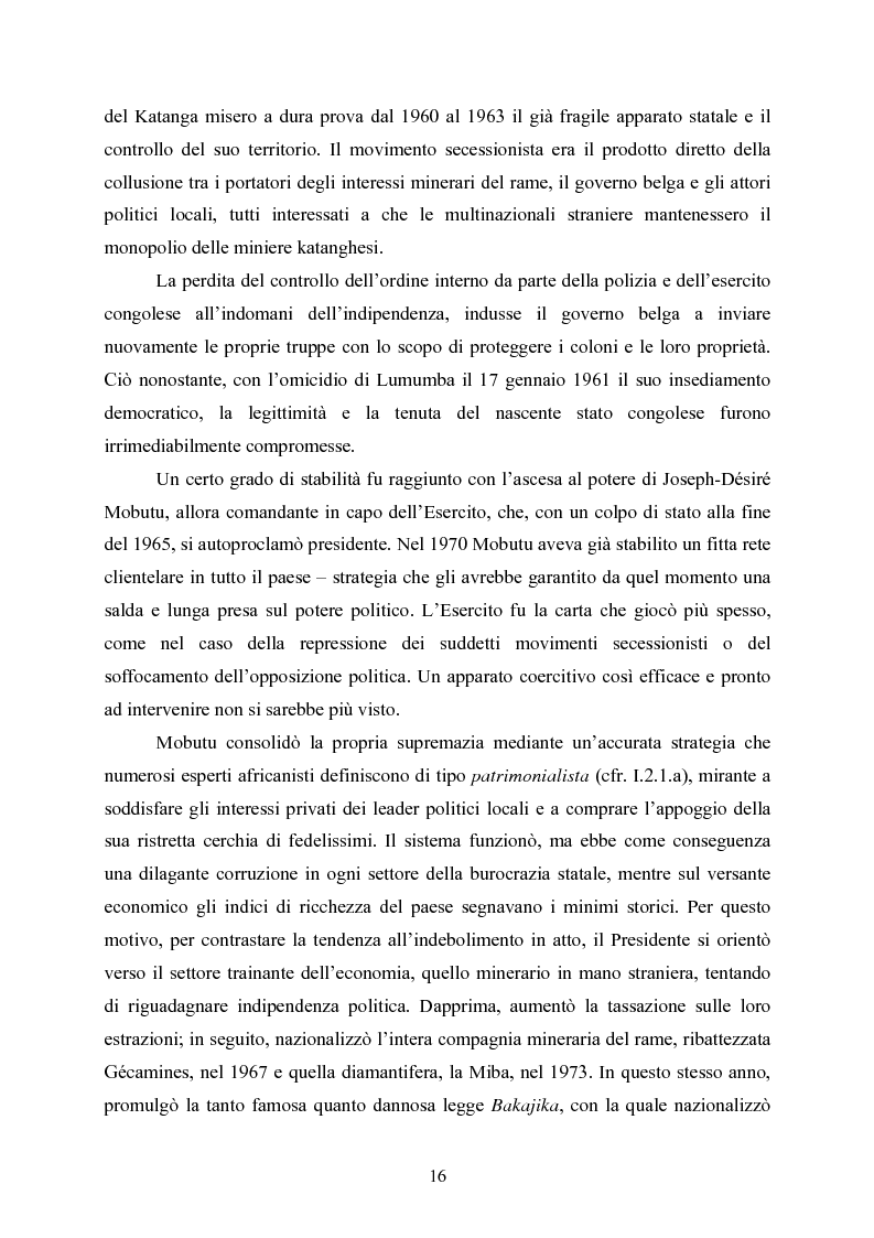 Anteprima della tesi: “Kadogo”: bambini-soldato della Repubblica Democratica del Congo. Il caso dei Mayi-mayi in Kivu, Pagina 14