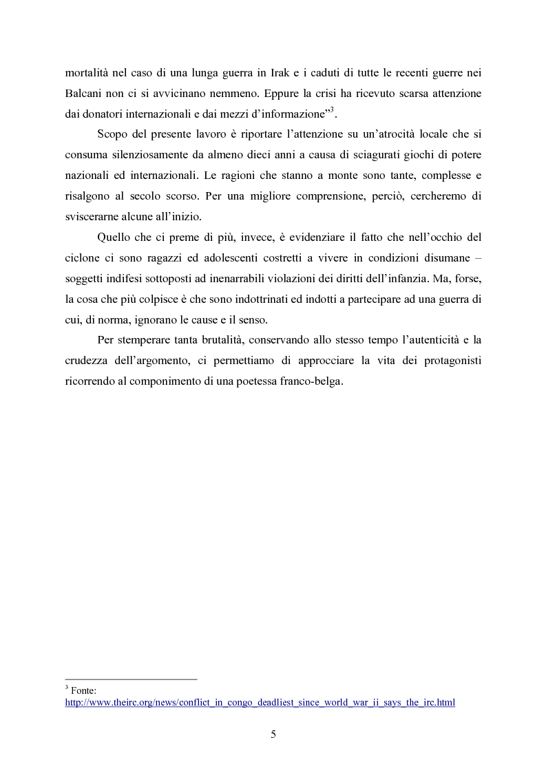 Anteprima della tesi: “Kadogo”: bambini-soldato della Repubblica Democratica del Congo. Il caso dei Mayi-mayi in Kivu, Pagina 3