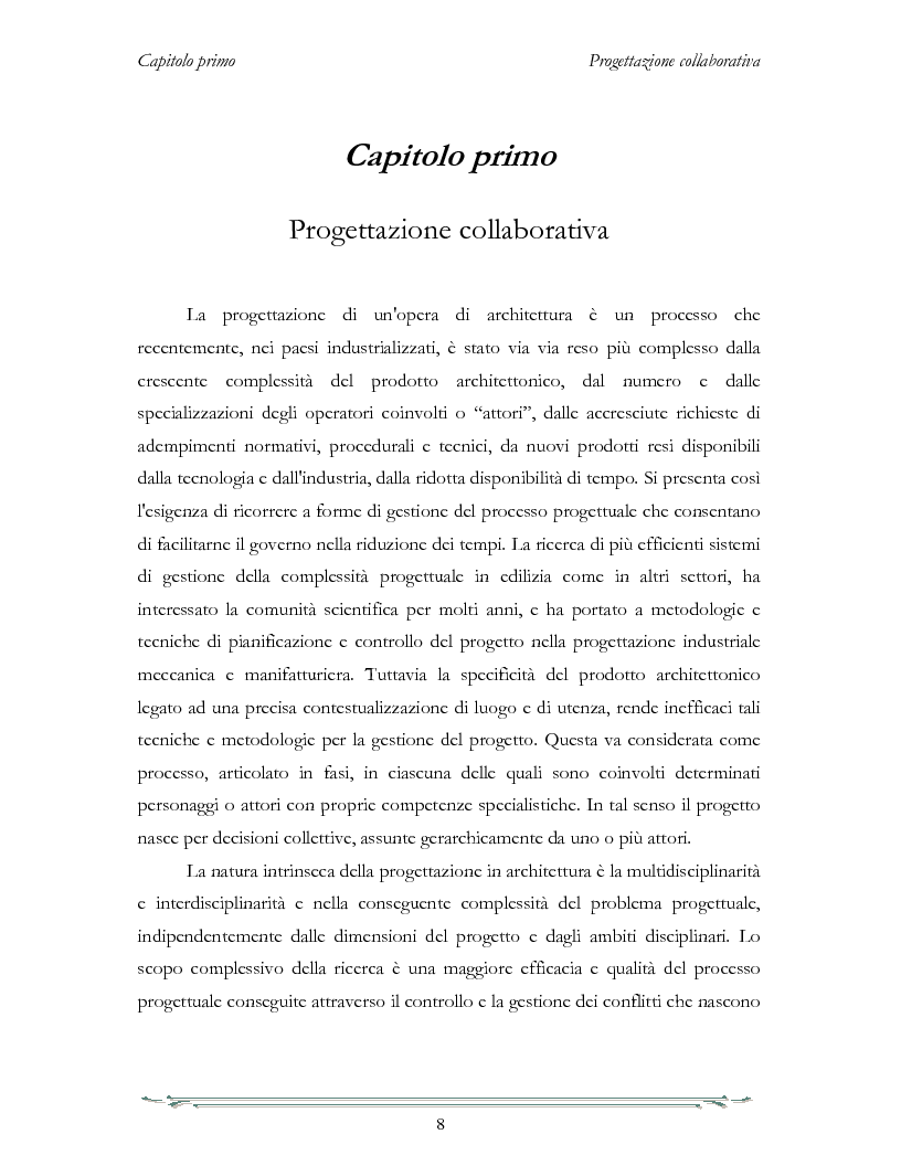 Anteprima della tesi: Un ambiente di interoperabilità per sistemi CAD eterogenei nell'ambito della Progettazione Architettonica Collaborativa, Pagina 2