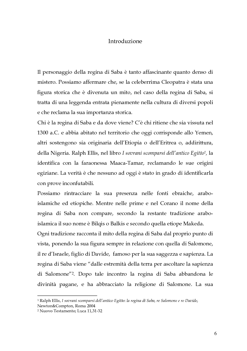 Anteprima della tesi: La regina di Saba: rielaborazione cinematografica di un tema mitico, Pagina 4