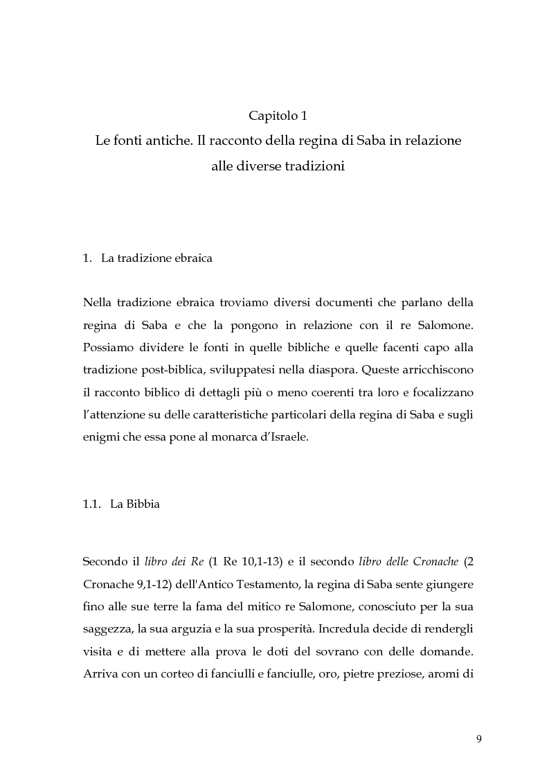 Anteprima della tesi: La regina di Saba: rielaborazione cinematografica di un tema mitico, Pagina 7