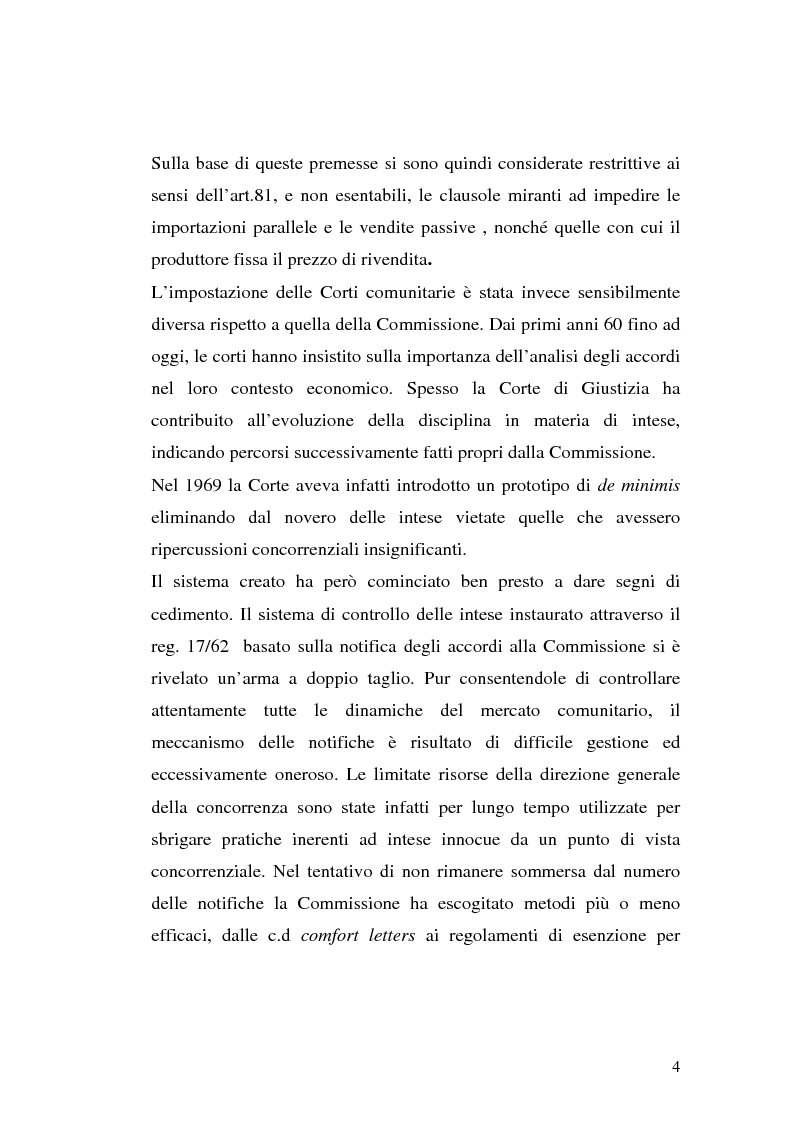 Anteprima della tesi: Le intese verticali nell'ambito della legge antitrust, Pagina 2