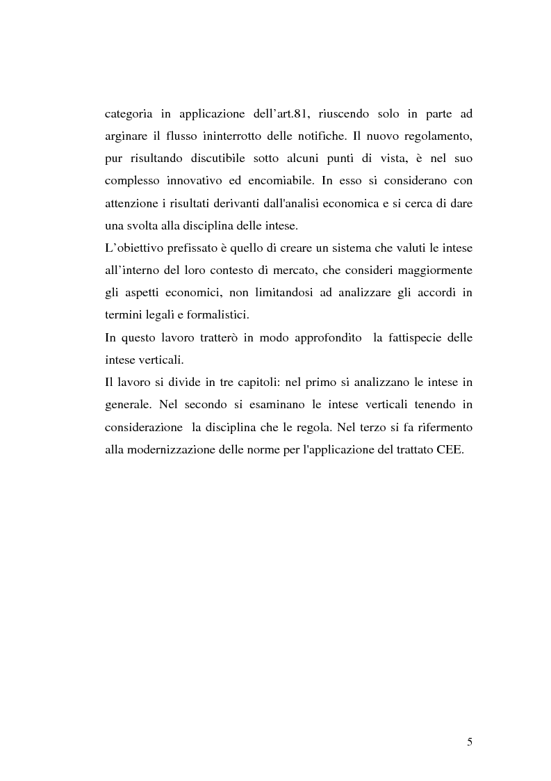 Anteprima della tesi: Le intese verticali nell'ambito della legge antitrust, Pagina 3