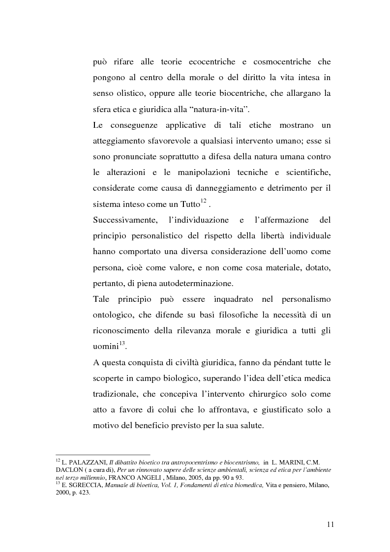 Anteprima della tesi: Problemi biogiuridici dei trapianti di organi, Pagina 8