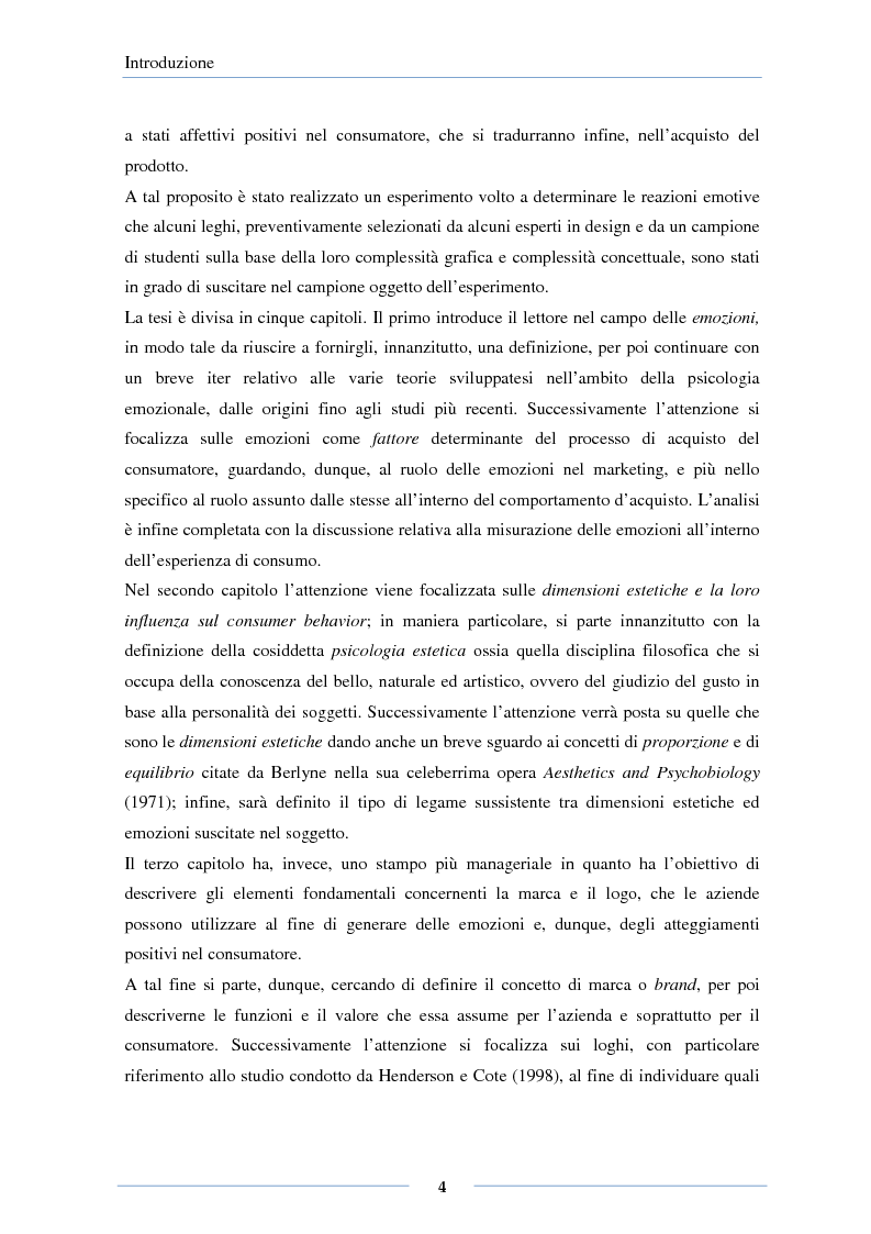 Anteprima della tesi: Il design emozionale dei loghi: effetti delle caratteristiche grafiche e semantiche, Pagina 2