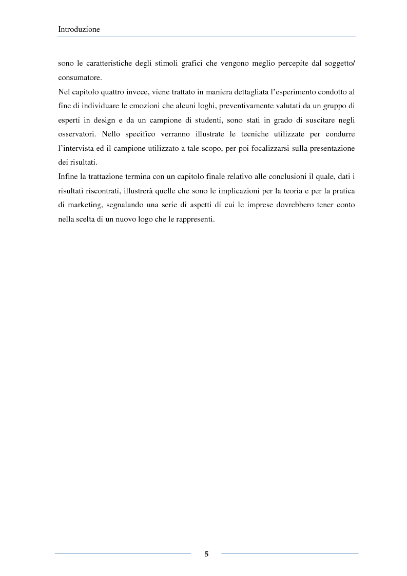 Anteprima della tesi: Il design emozionale dei loghi: effetti delle caratteristiche grafiche e semantiche, Pagina 3
