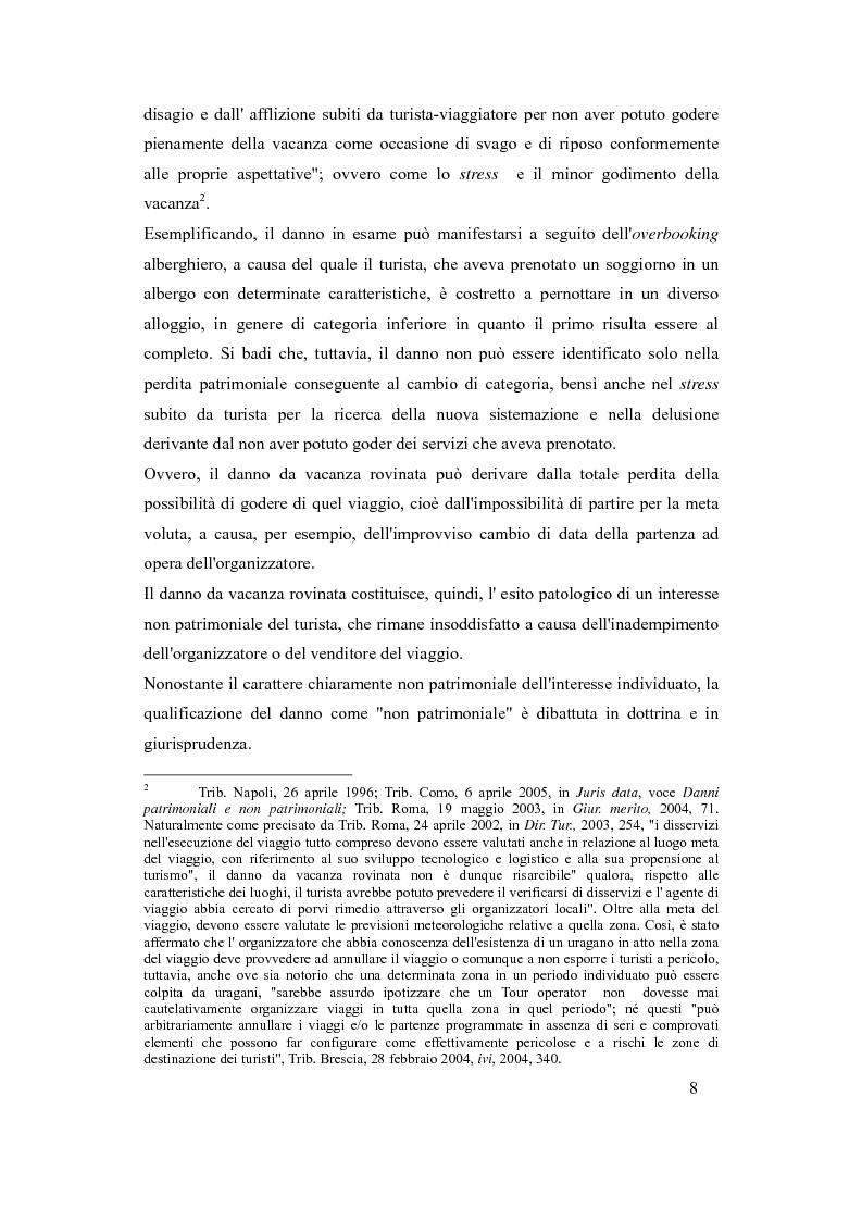 Anteprima della tesi: Il danno da vacanza rovinata come danno non patrimoniale da inadempimento contrattuale, Pagina 4