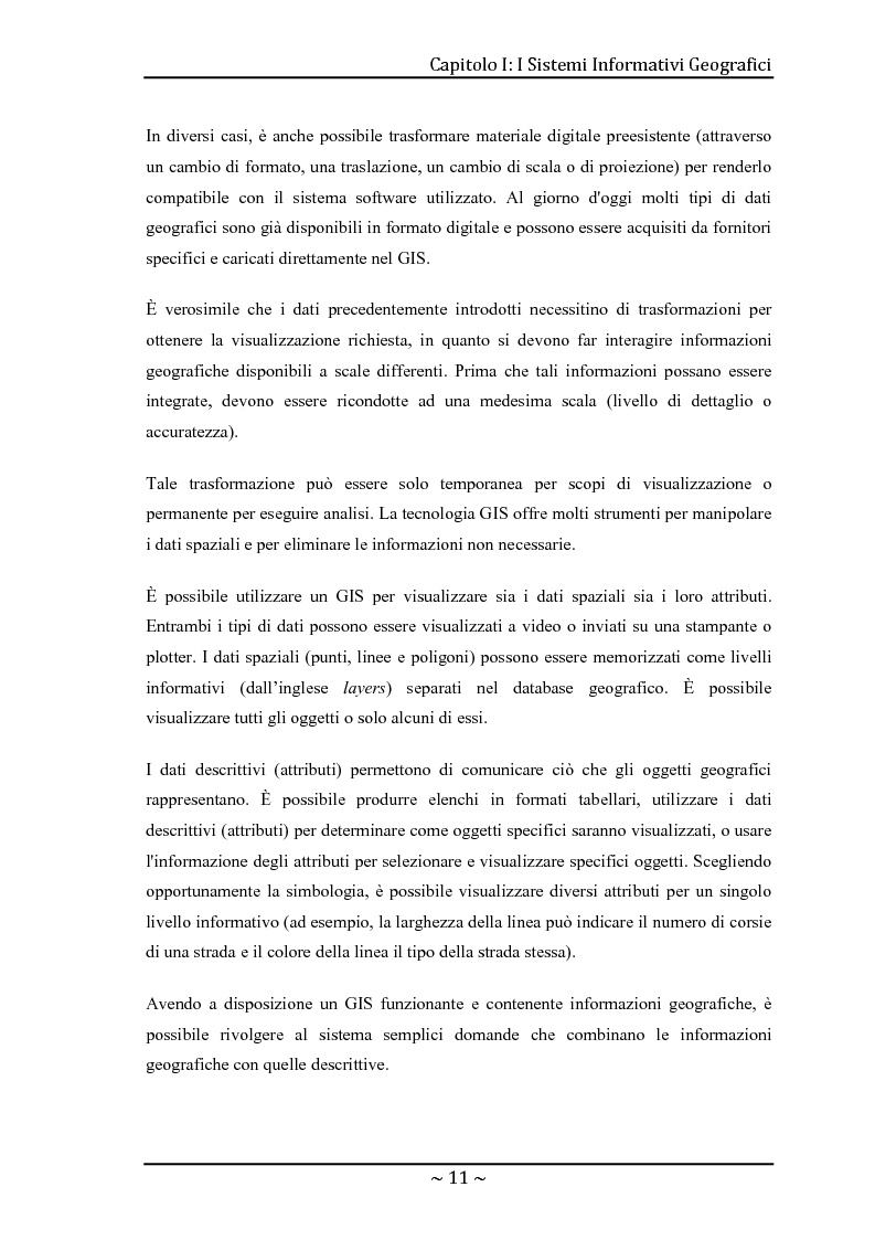 Anteprima della tesi: Le basi di dati geografiche in Spatial Oracle: gestione del dato raster, Pagina 11