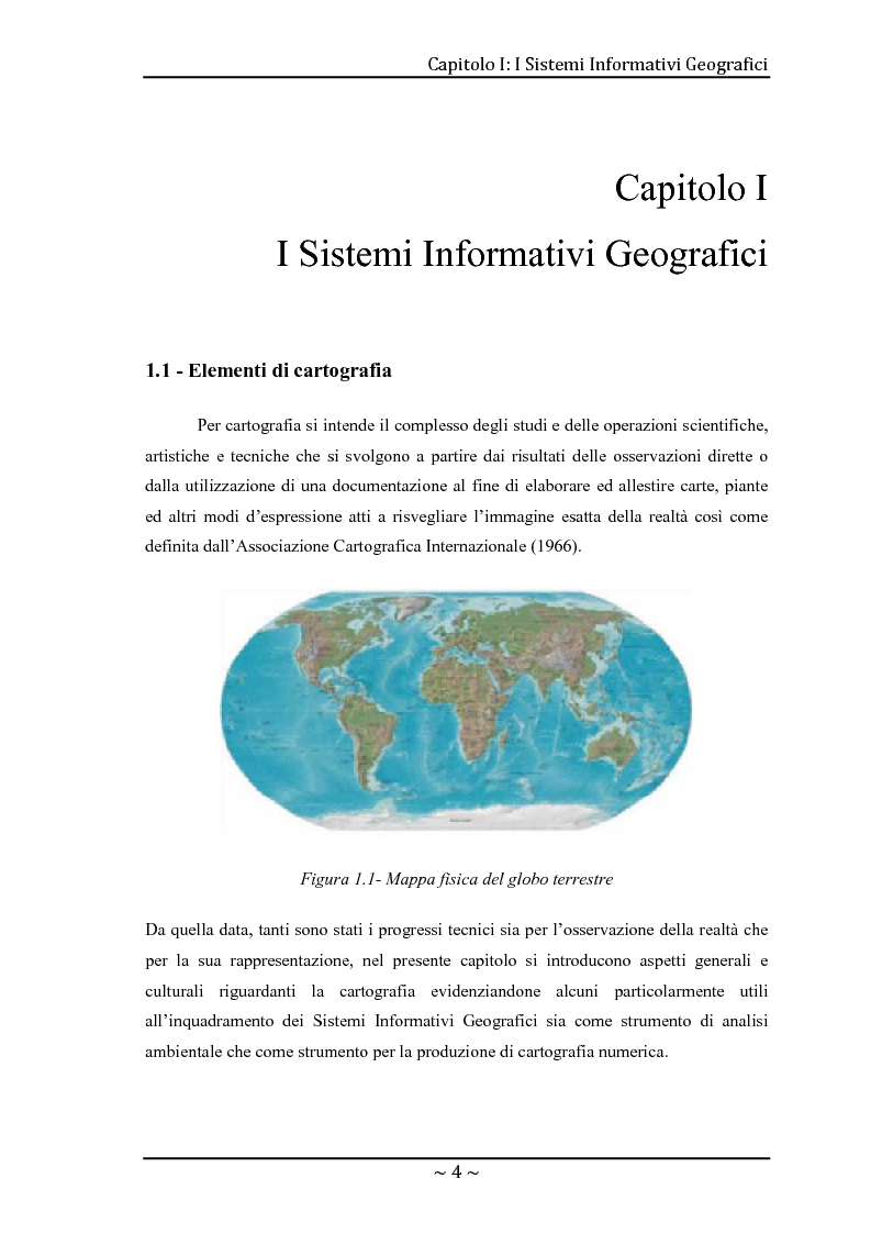 Anteprima della tesi: Le basi di dati geografiche in Spatial Oracle: gestione del dato raster, Pagina 4