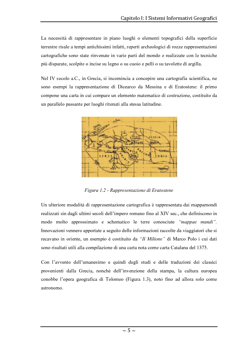 Anteprima della tesi: Le basi di dati geografiche in Spatial Oracle: gestione del dato raster, Pagina 5