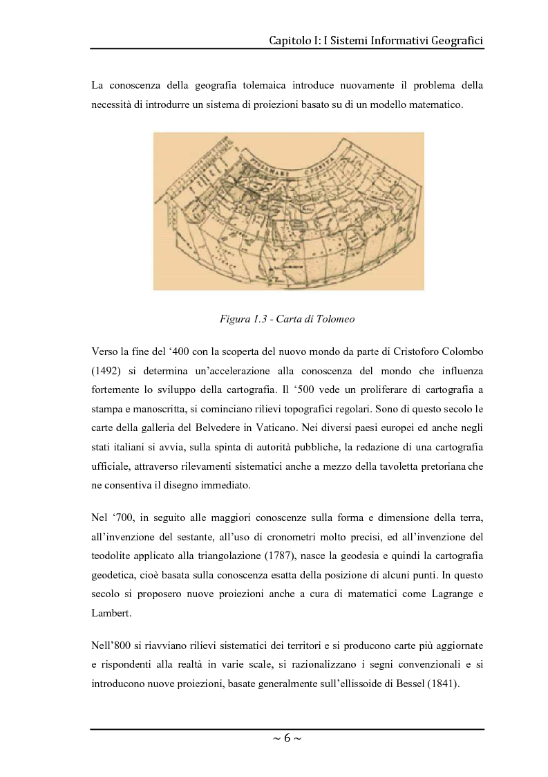 Anteprima della tesi: Le basi di dati geografiche in Spatial Oracle: gestione del dato raster, Pagina 6