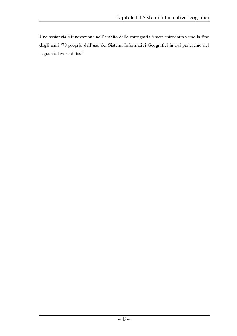 Anteprima della tesi: Le basi di dati geografiche in Spatial Oracle: gestione del dato raster, Pagina 8