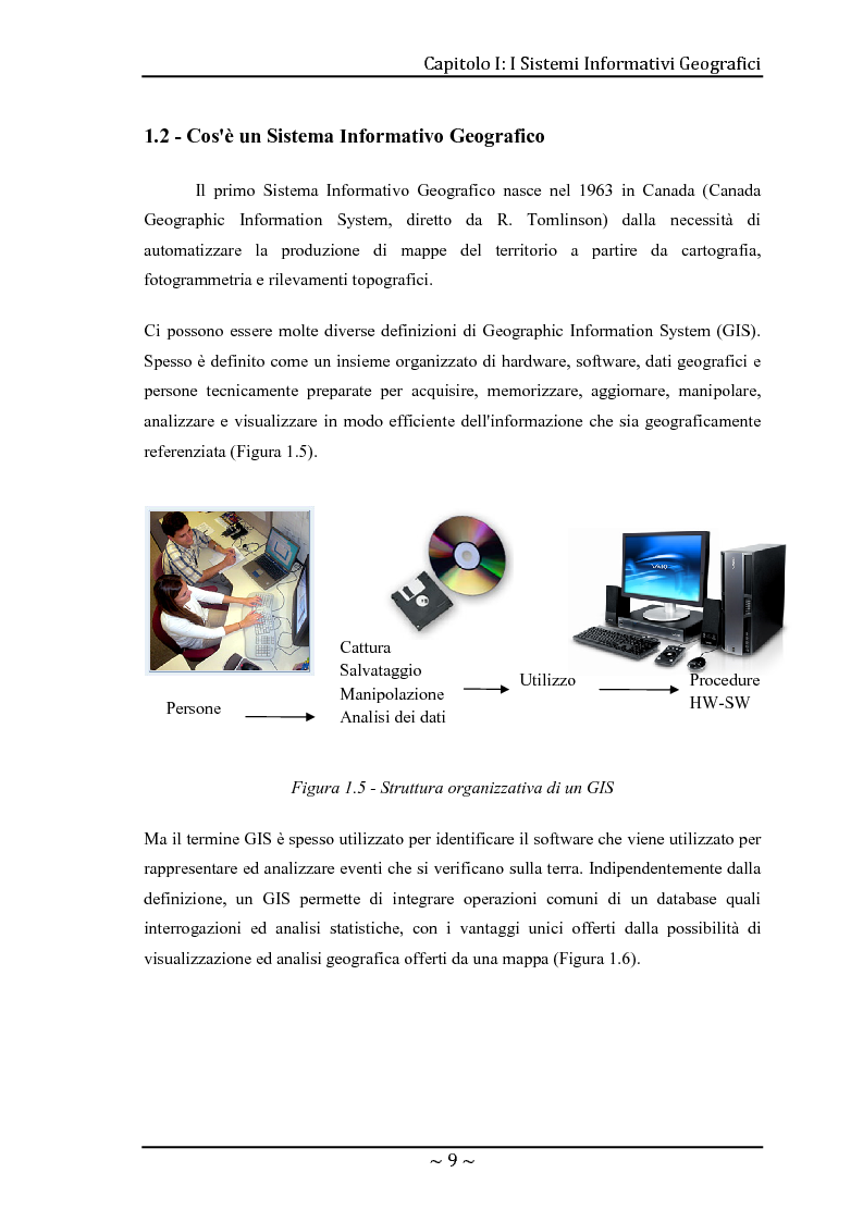 Anteprima della tesi: Le basi di dati geografiche in Spatial Oracle: gestione del dato raster, Pagina 9
