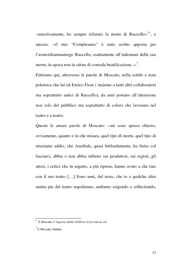 Anteprima della tesi: Sulle ceneri dell'avanguardia. Per il teatro di Annibale Ruccello, Pagina 10