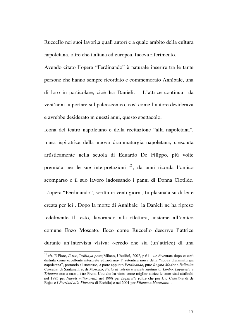 Anteprima della tesi: Sulle ceneri dell'avanguardia. Per il teatro di Annibale Ruccello, Pagina 14
