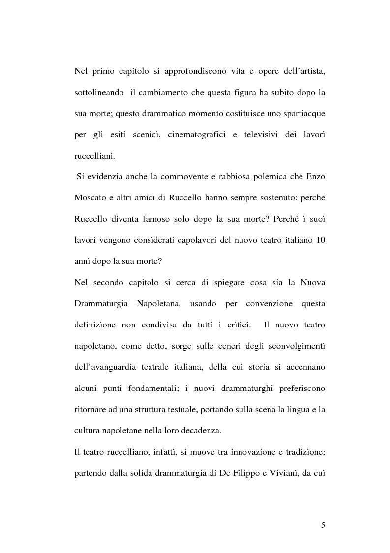 Anteprima della tesi: Sulle ceneri dell'avanguardia. Per il teatro di Annibale Ruccello, Pagina 2