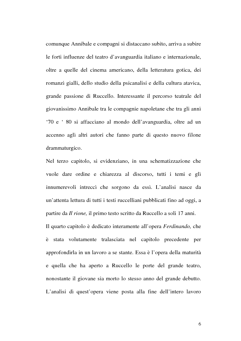 Anteprima della tesi: Sulle ceneri dell'avanguardia. Per il teatro di Annibale Ruccello, Pagina 3