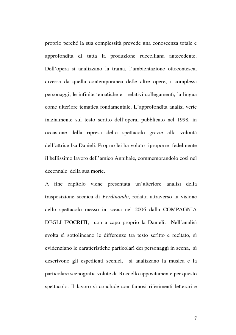 Anteprima della tesi: Sulle ceneri dell'avanguardia. Per il teatro di Annibale Ruccello, Pagina 4
