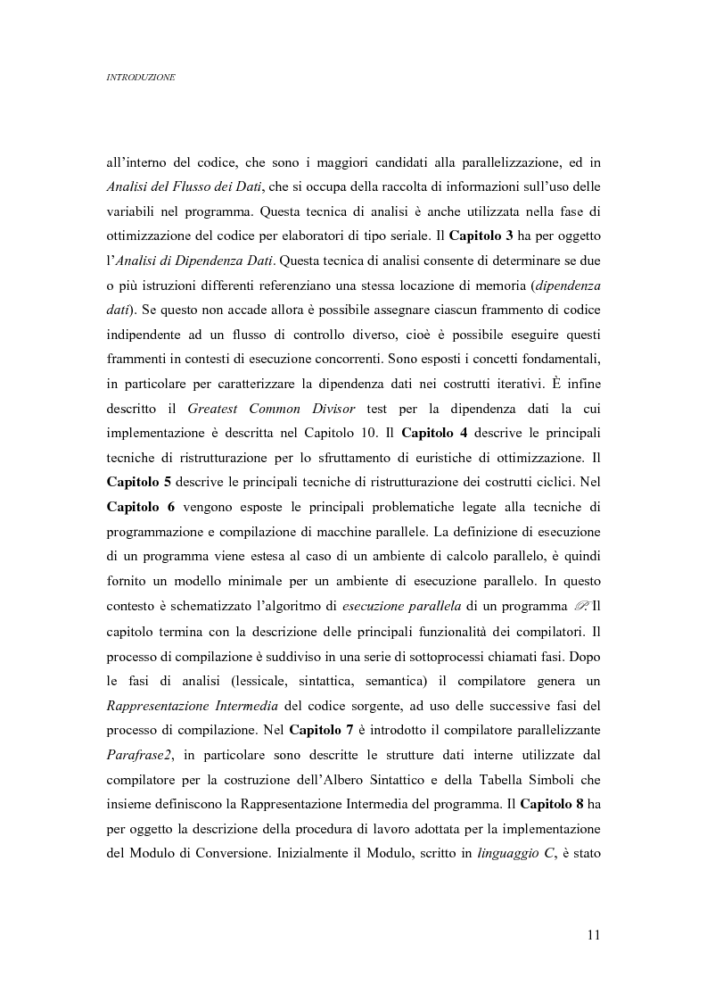 Anteprima della tesi: Analisi di un ambiente simbolico per lo sviluppo di un compilatore parallelizzante, Pagina 5