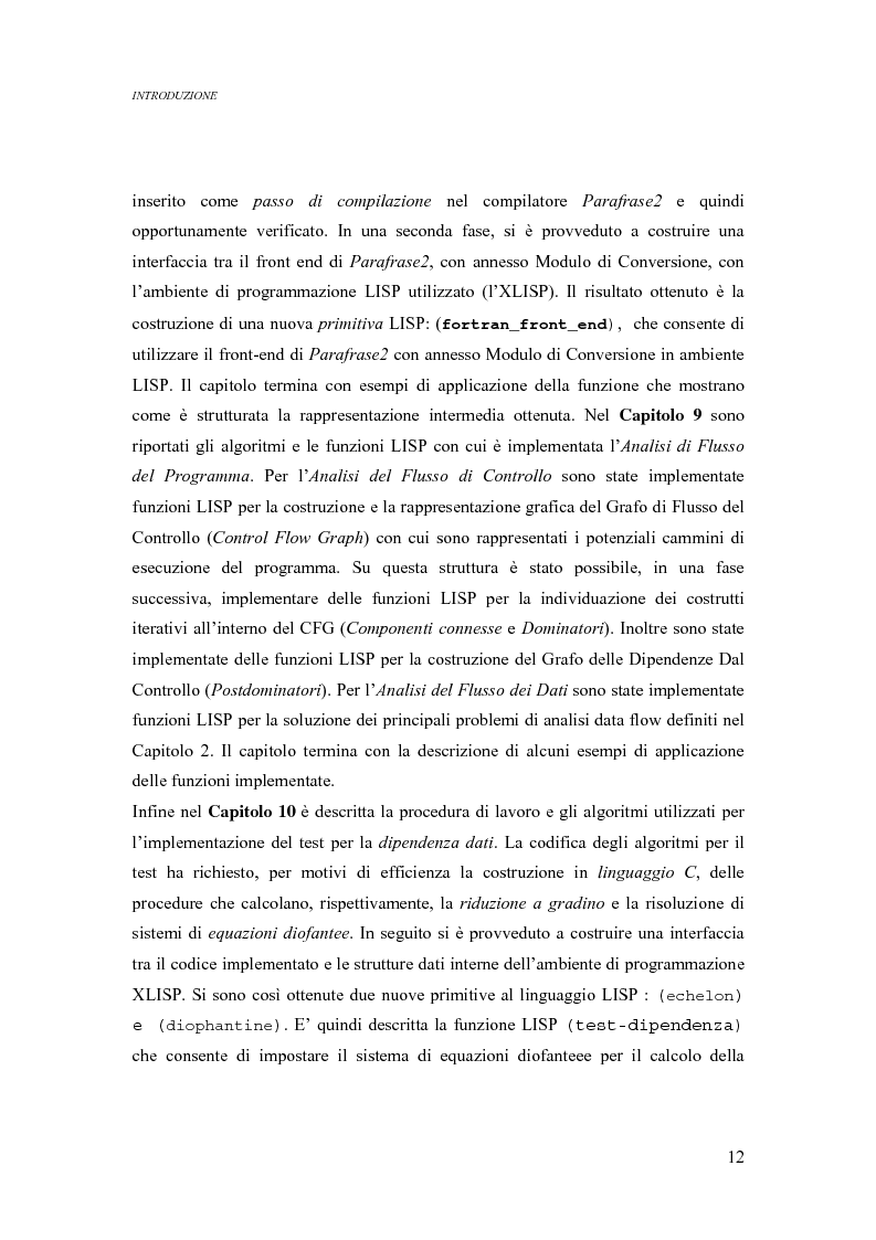 Anteprima della tesi: Analisi di un ambiente simbolico per lo sviluppo di un compilatore parallelizzante, Pagina 6