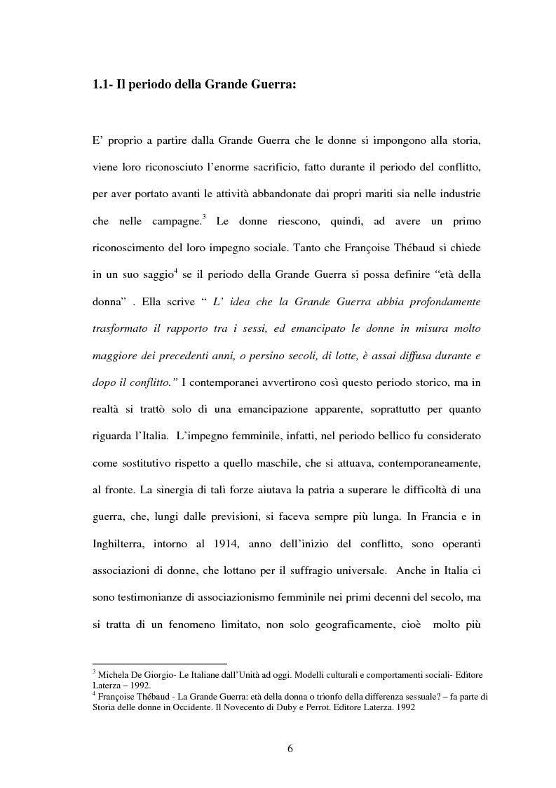 Anteprima della tesi: Vita di una donna: dalla realtà alla storia, Pagina 5