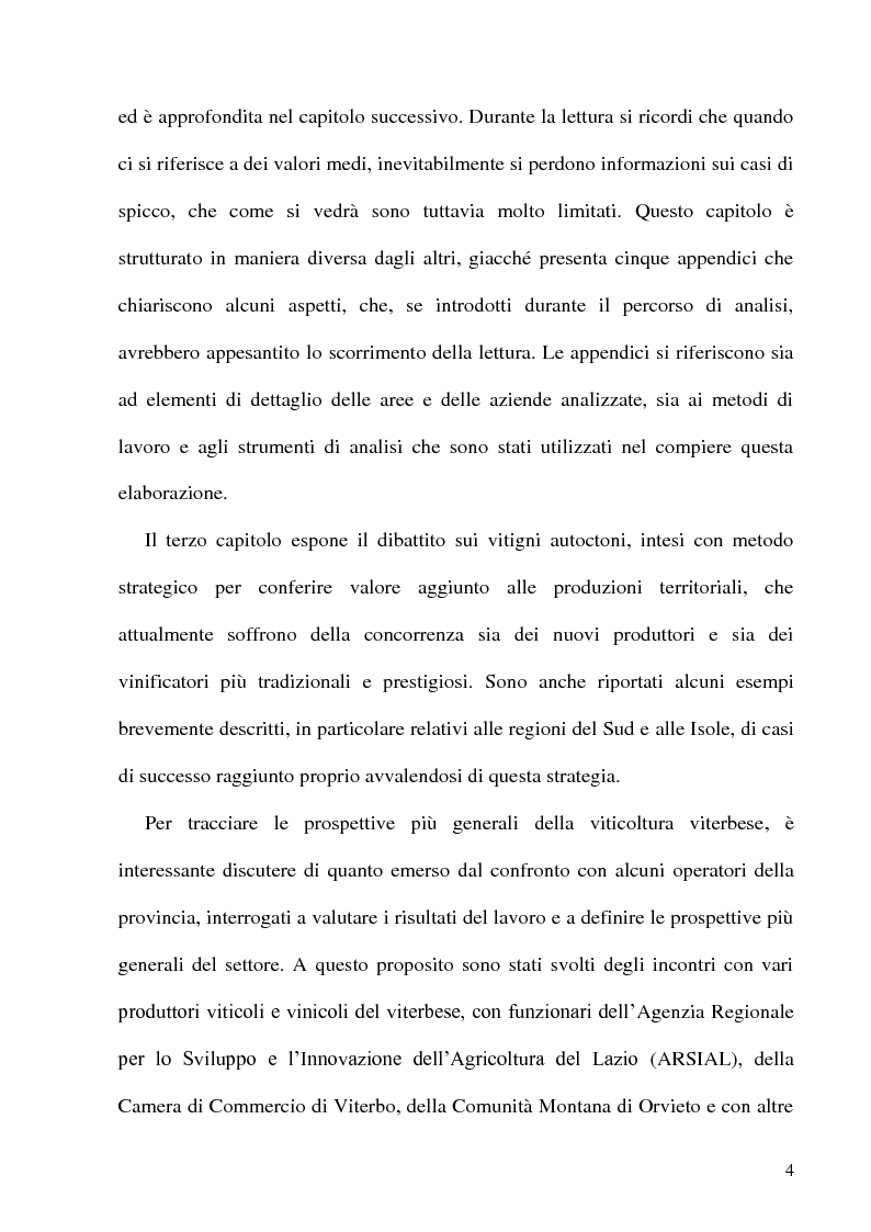 Anteprima della tesi: Caratteristiche strutturali ed economiche del settore viticolo della Tuscia e problematiche di valorizzazione della sua produzione, Pagina 2