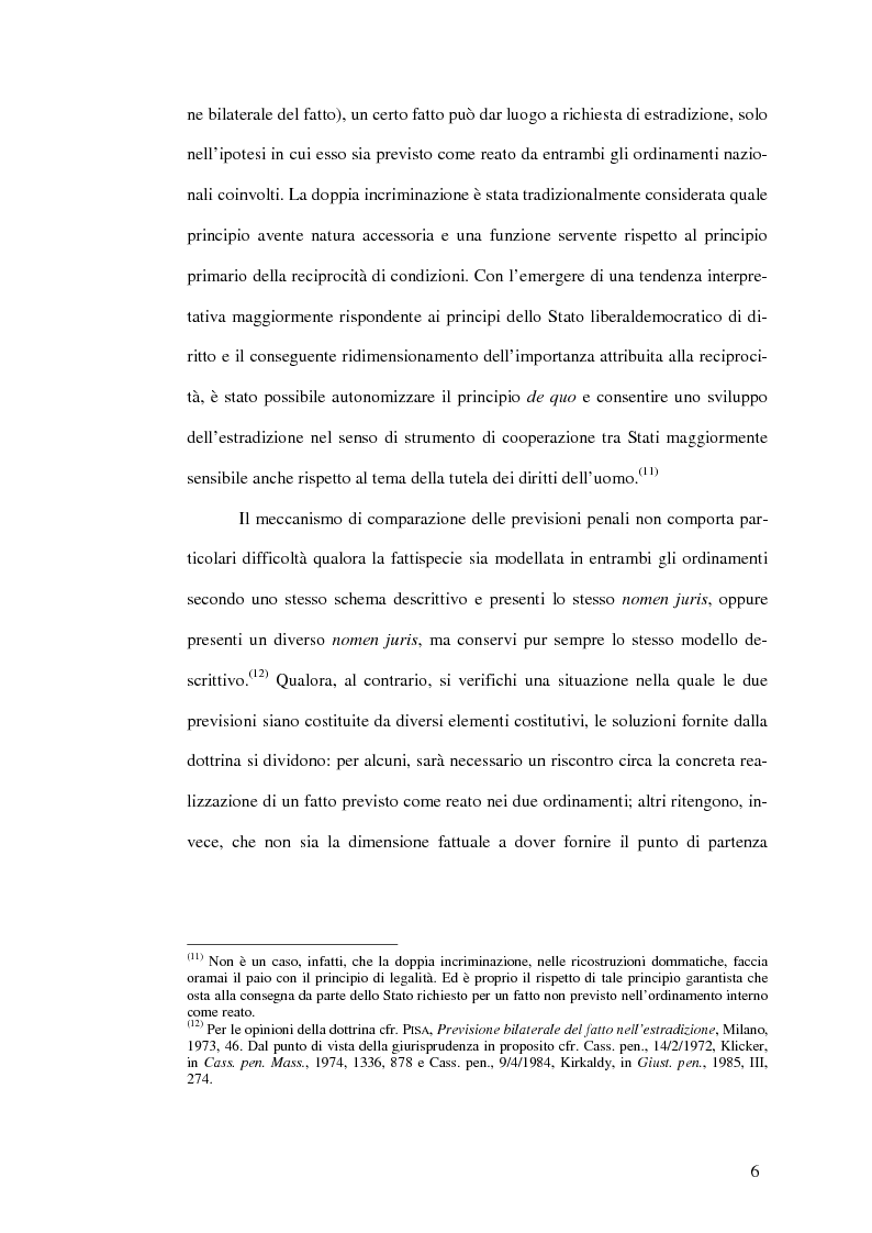 Anteprima della tesi: Il mandato d'arresto europeo. I profili sostanziali della cooperazione degli Stati membri dell'Unione Europea in materia penale tra disciplina comunitaria e principi di garanzia., Pagina 10