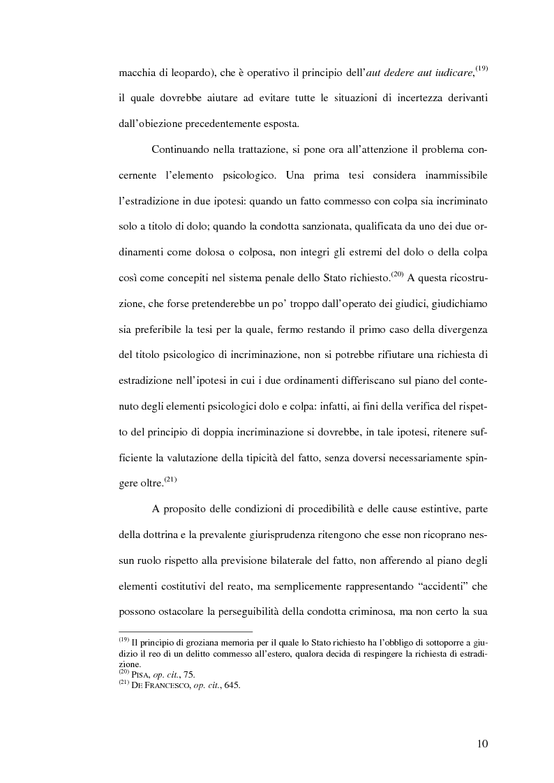 Anteprima della tesi: Il mandato d'arresto europeo. I profili sostanziali della cooperazione degli Stati membri dell'Unione Europea in materia penale tra disciplina comunitaria e principi di garanzia., Pagina 14