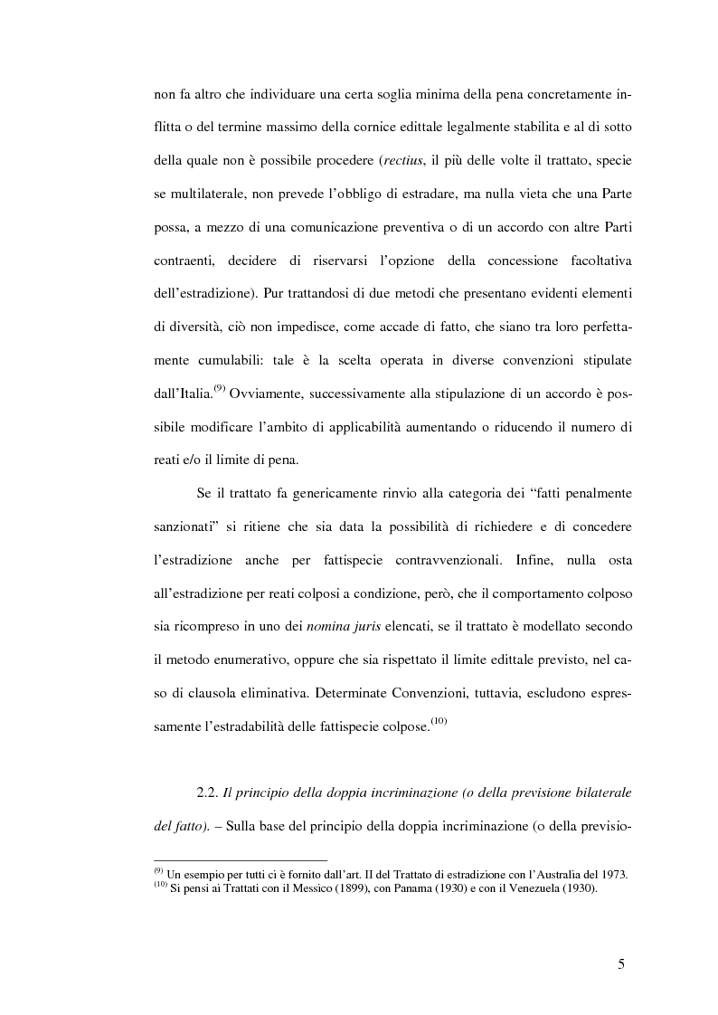 Anteprima della tesi: Il mandato d'arresto europeo. I profili sostanziali della cooperazione degli Stati membri dell'Unione Europea in materia penale tra disciplina comunitaria e principi di garanzia., Pagina 9