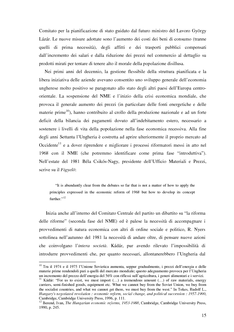 Anteprima della tesi: Il processo di transizione in Ungheria e Romania, Pagina 11