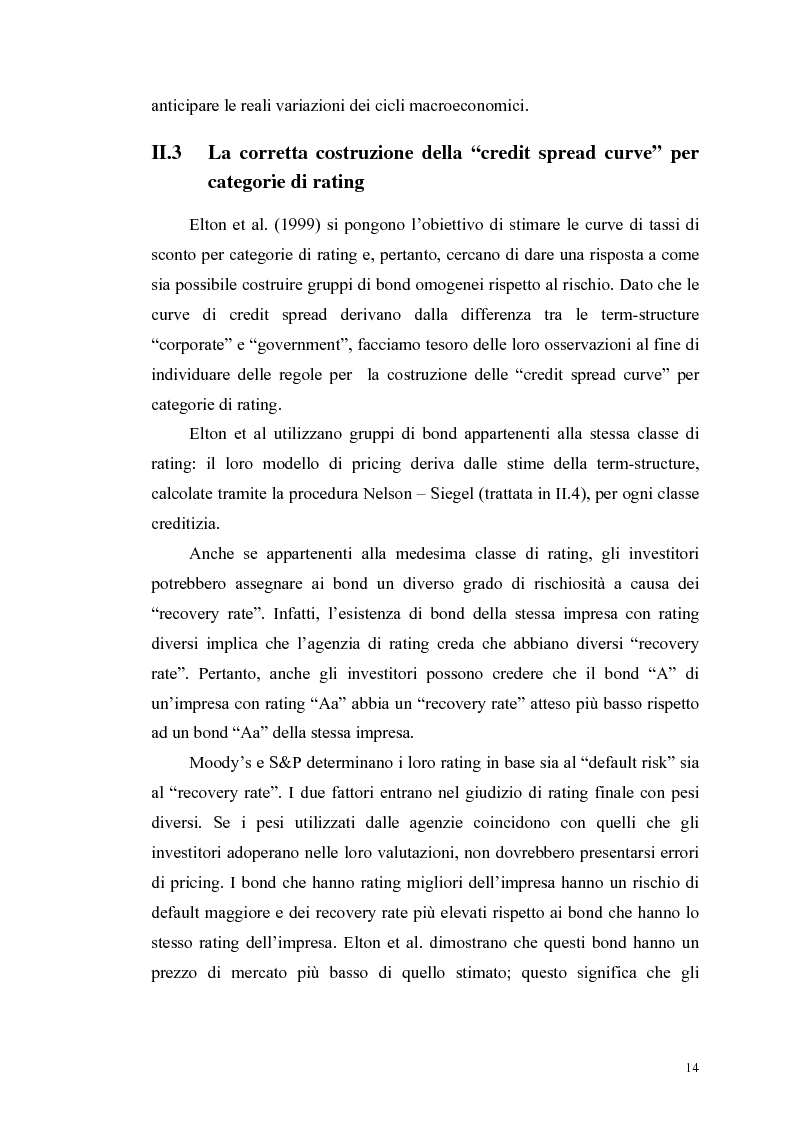 Anteprima della tesi: Le determinanti e l’hedging dei credit spread con le opzioni put europee su indice: una verifica empirica, Pagina 14
