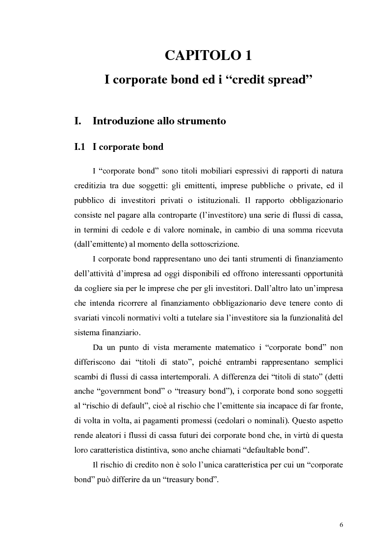 Anteprima della tesi: Le determinanti e l’hedging dei credit spread con le opzioni put europee su indice: una verifica empirica, Pagina 6