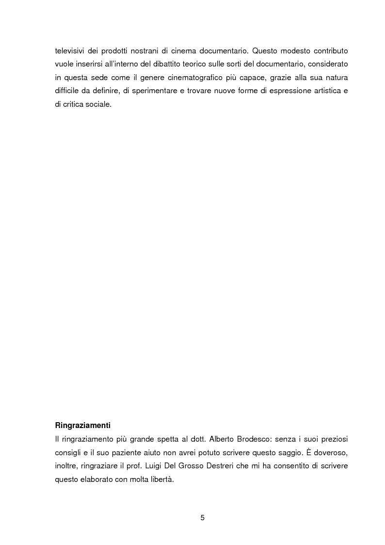 Anteprima della tesi: Il documentario: la costruzione sociale di un genere cinematografico, Pagina 2