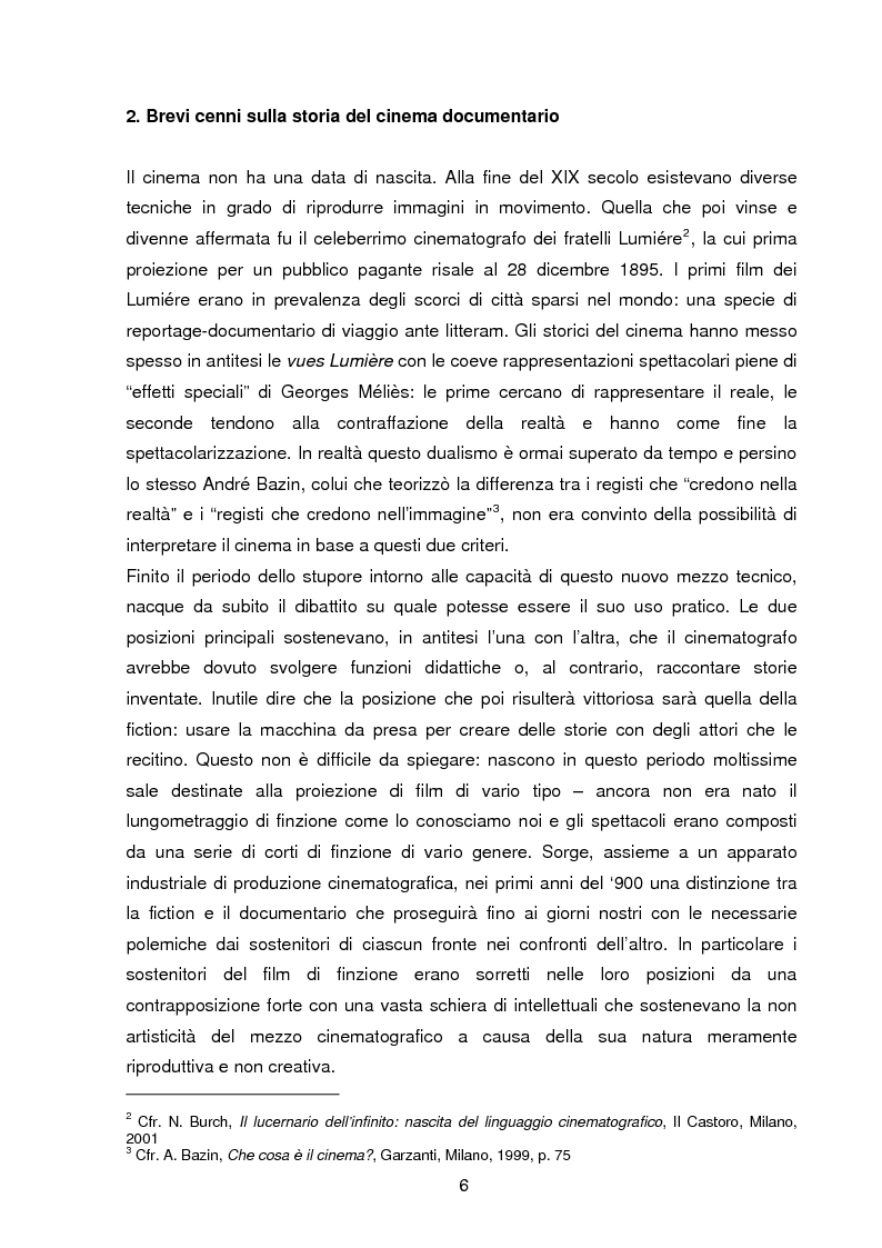 Anteprima della tesi: Il documentario: la costruzione sociale di un genere cinematografico, Pagina 3