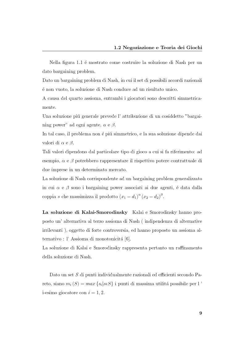 Anteprima della tesi: Progetto e realizzazione di un sistema per la negoziazione multiattributo con informazione incompleta, Pagina 12