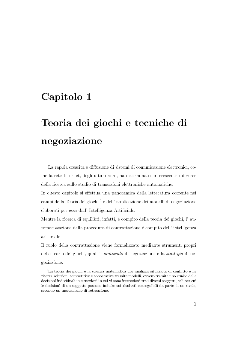 Anteprima della tesi: Progetto e realizzazione di un sistema per la negoziazione multiattributo con informazione incompleta, Pagina 4