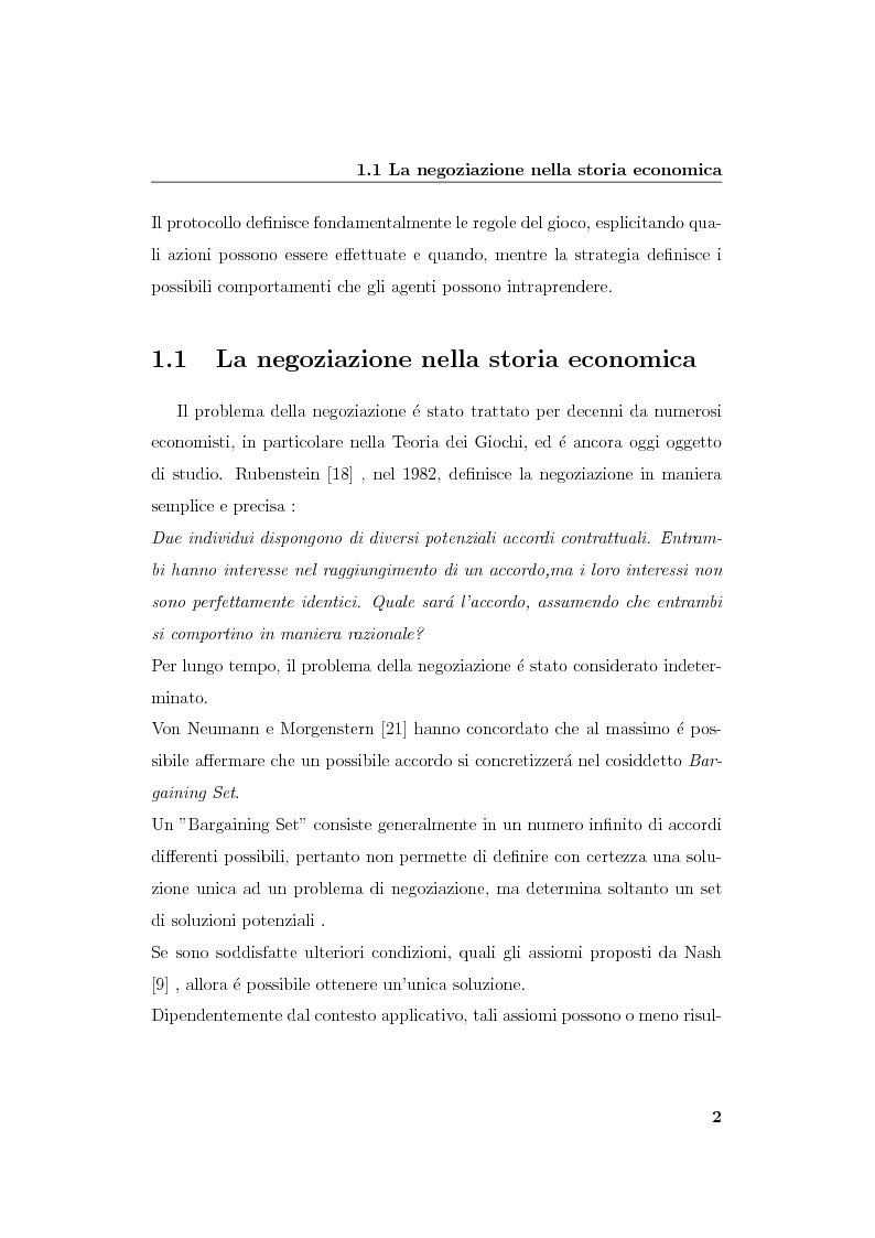 Anteprima della tesi: Progetto e realizzazione di un sistema per la negoziazione multiattributo con informazione incompleta, Pagina 5