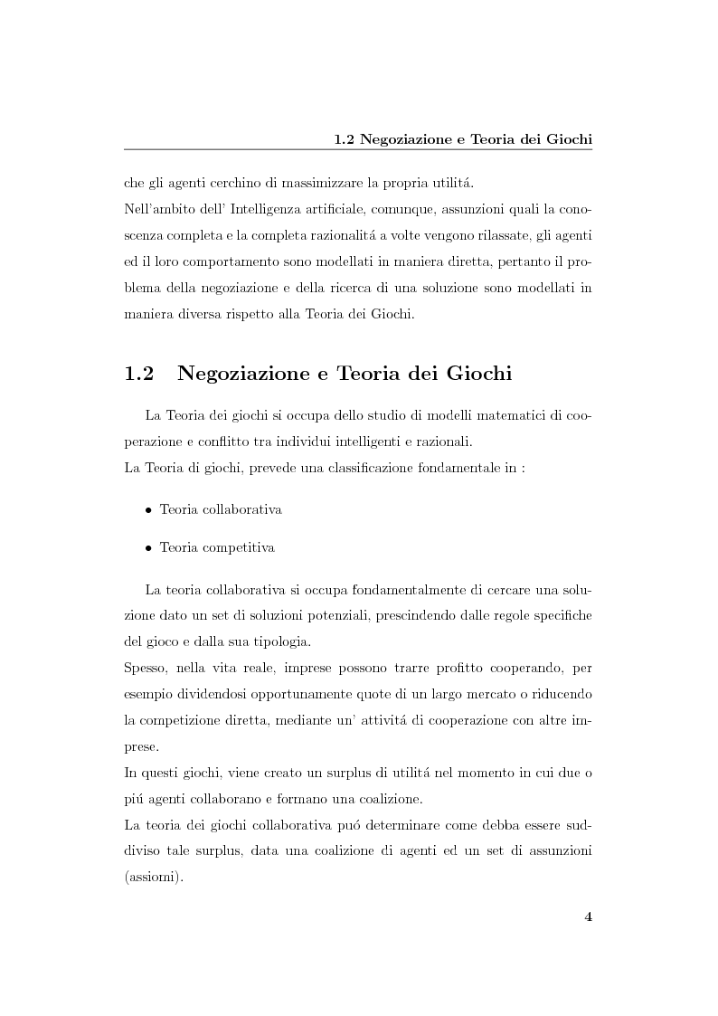 Anteprima della tesi: Progetto e realizzazione di un sistema per la negoziazione multiattributo con informazione incompleta, Pagina 7
