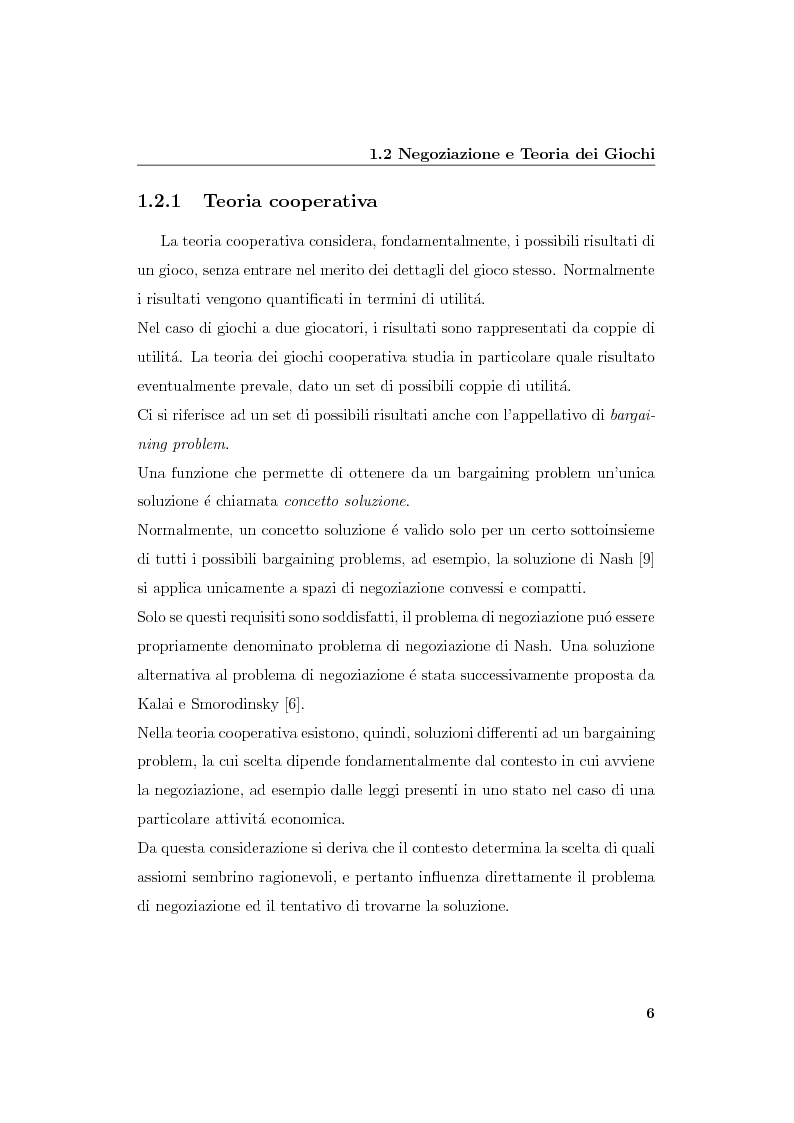 Anteprima della tesi: Progetto e realizzazione di un sistema per la negoziazione multiattributo con informazione incompleta, Pagina 9