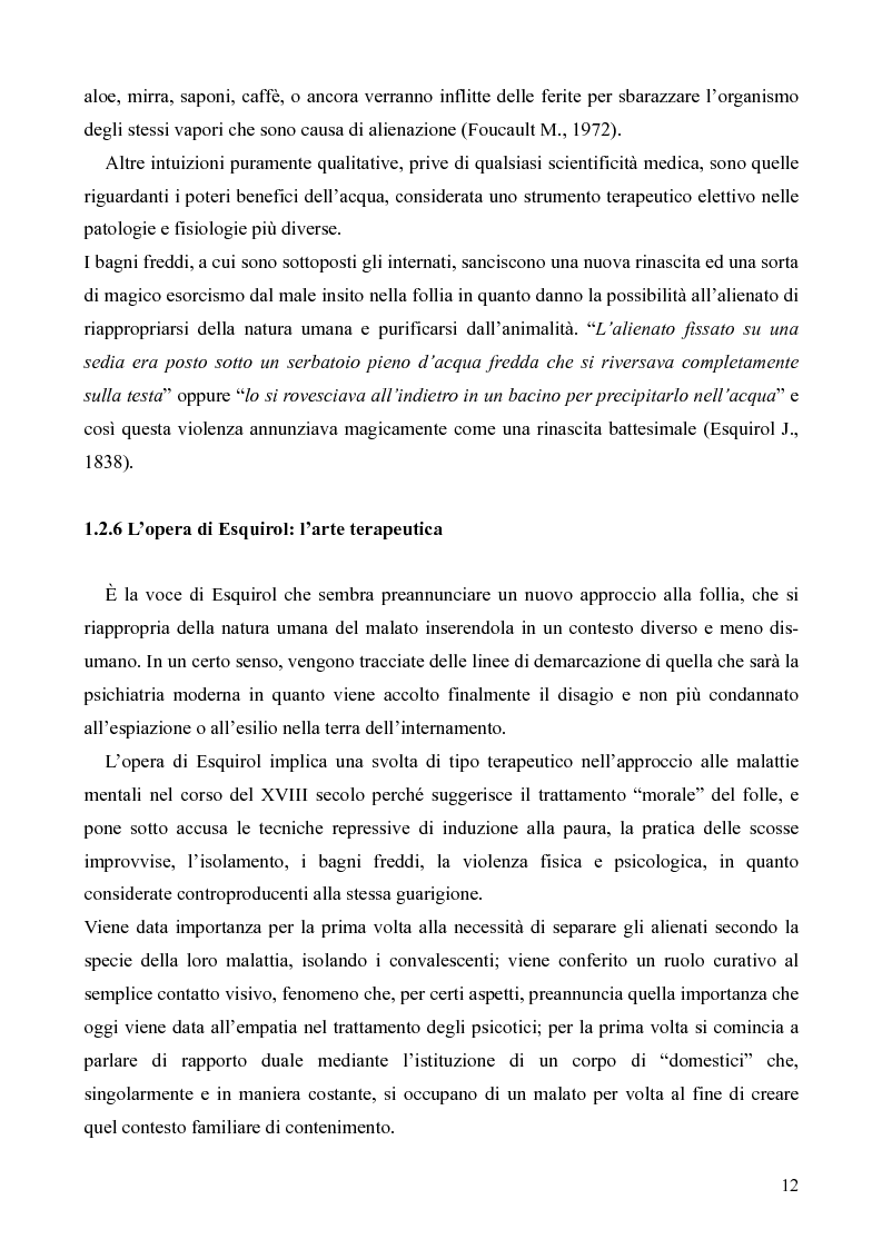 Anteprima della tesi: Il servizio territoriale di salute mentale - Riflessioni per una cura possibile, Pagina 11