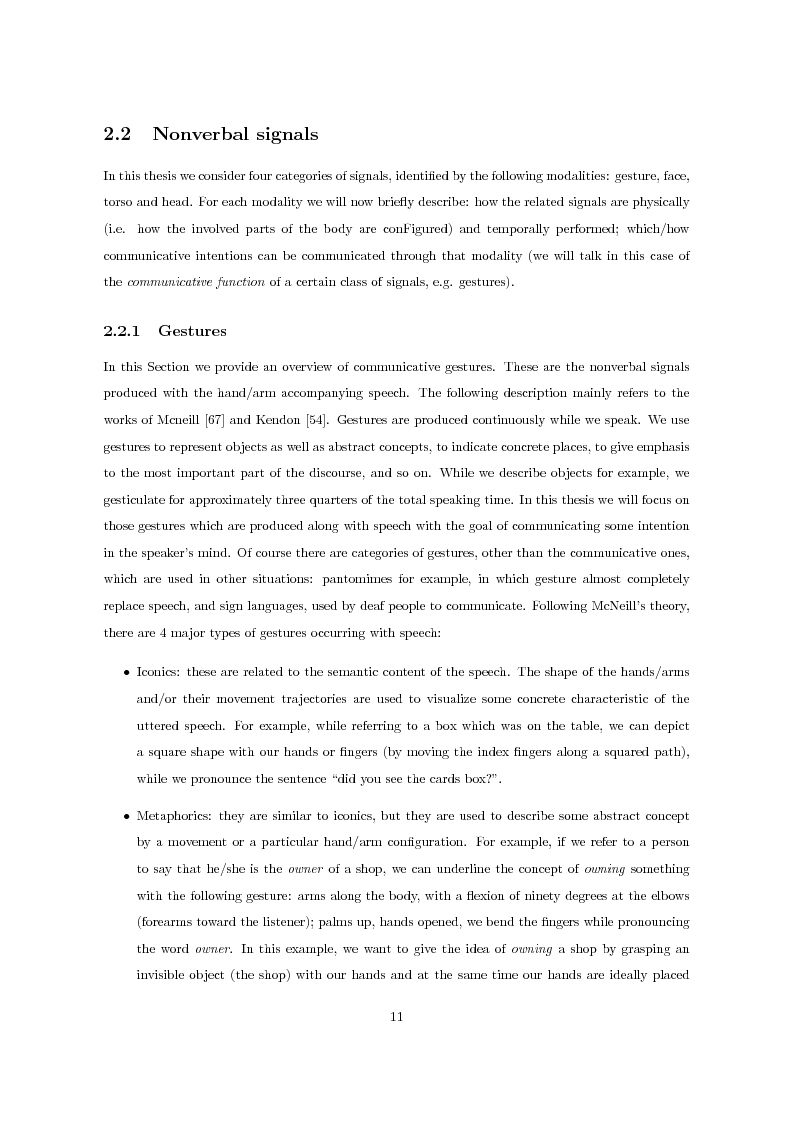 Anteprima della tesi: Multimodal Distinctive Behavior for Expressive Embodied Conversational Agents, Pagina 10