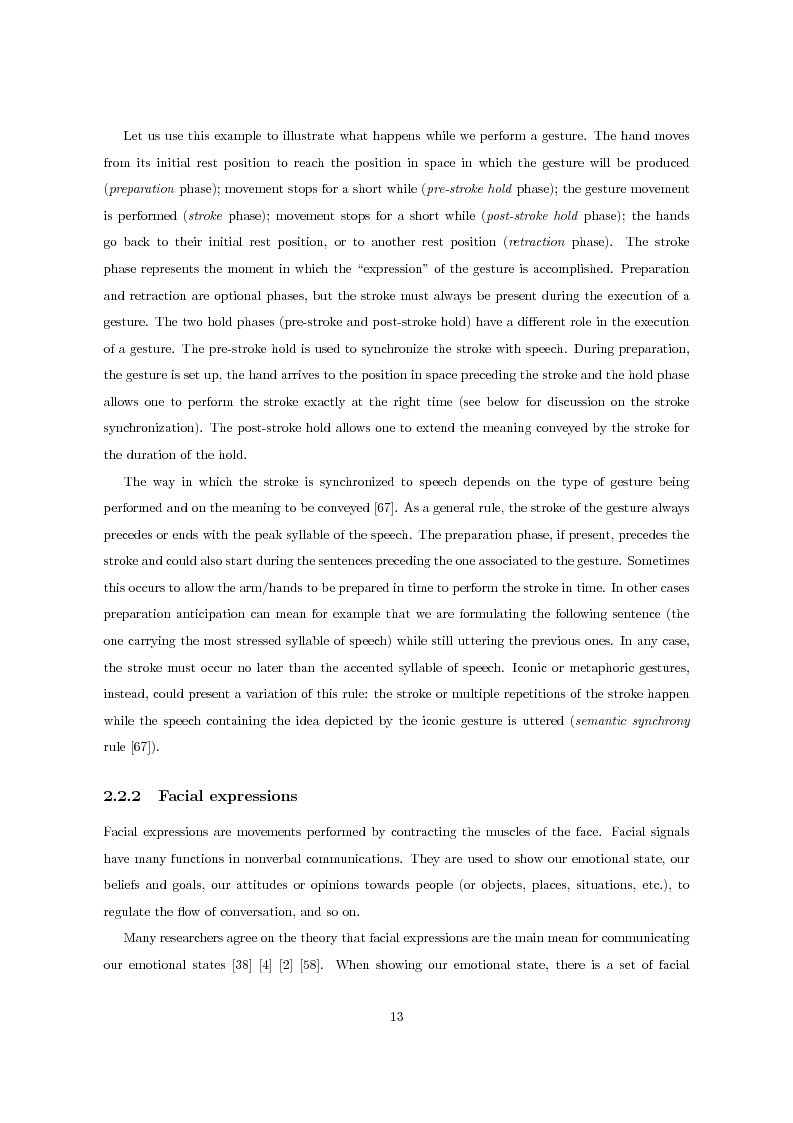 Anteprima della tesi: Multimodal Distinctive Behavior for Expressive Embodied Conversational Agents, Pagina 12