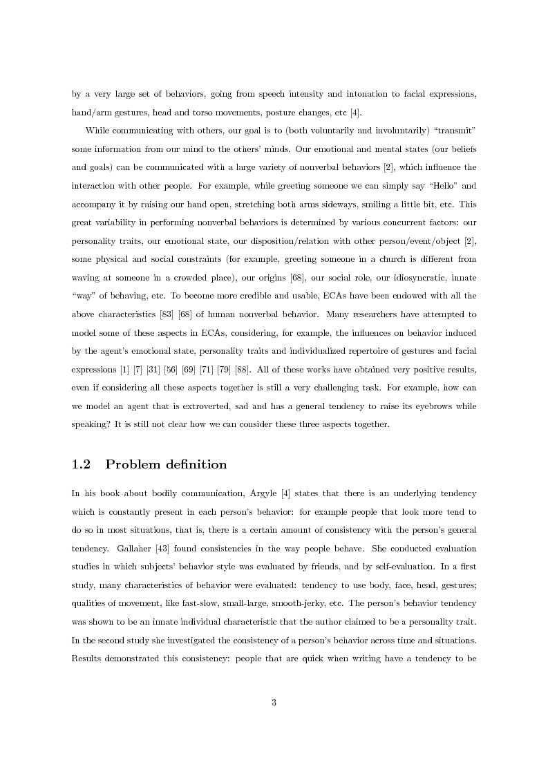 Anteprima della tesi: Multimodal Distinctive Behavior for Expressive Embodied Conversational Agents, Pagina 2
