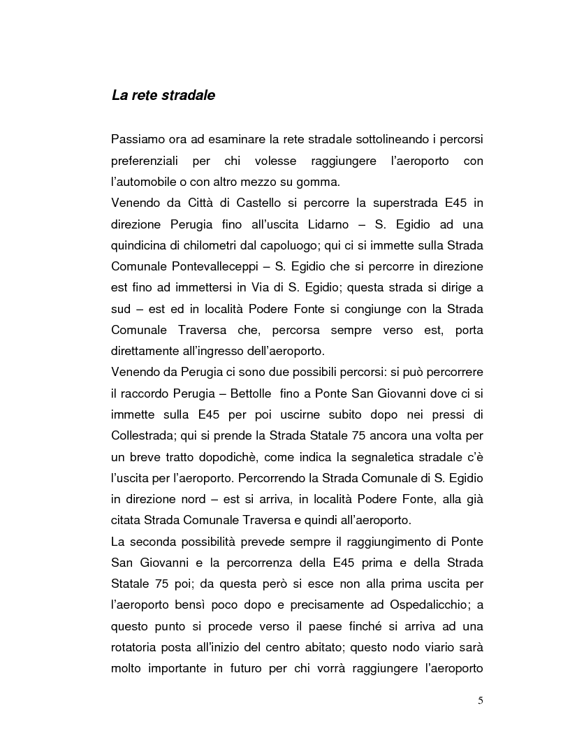Anteprima della tesi: Trasporto automatico leggero tra la linea ferroviaria Foligno-Terontola e l'aeroporto internazionale di Sant'Egidio. Progetto della stazione d'interscambio di Ospedalicchio., Pagina 5