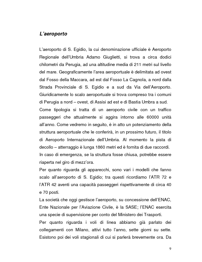 Anteprima della tesi: Trasporto automatico leggero tra la linea ferroviaria Foligno-Terontola e l'aeroporto internazionale di Sant'Egidio. Progetto della stazione d'interscambio di Ospedalicchio., Pagina 9