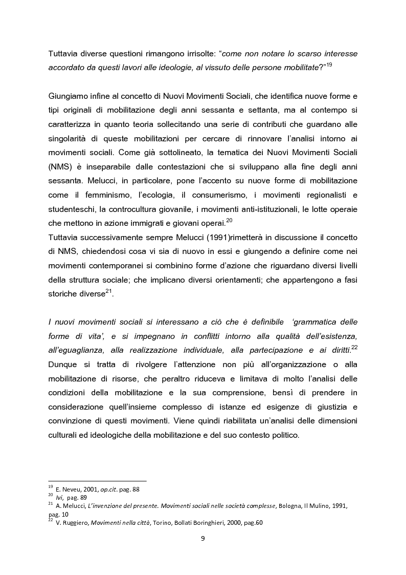 Anteprima della tesi: La testa indipendente. Movimenti sociali urbani e centri sociali autogestiti, Pagina 7