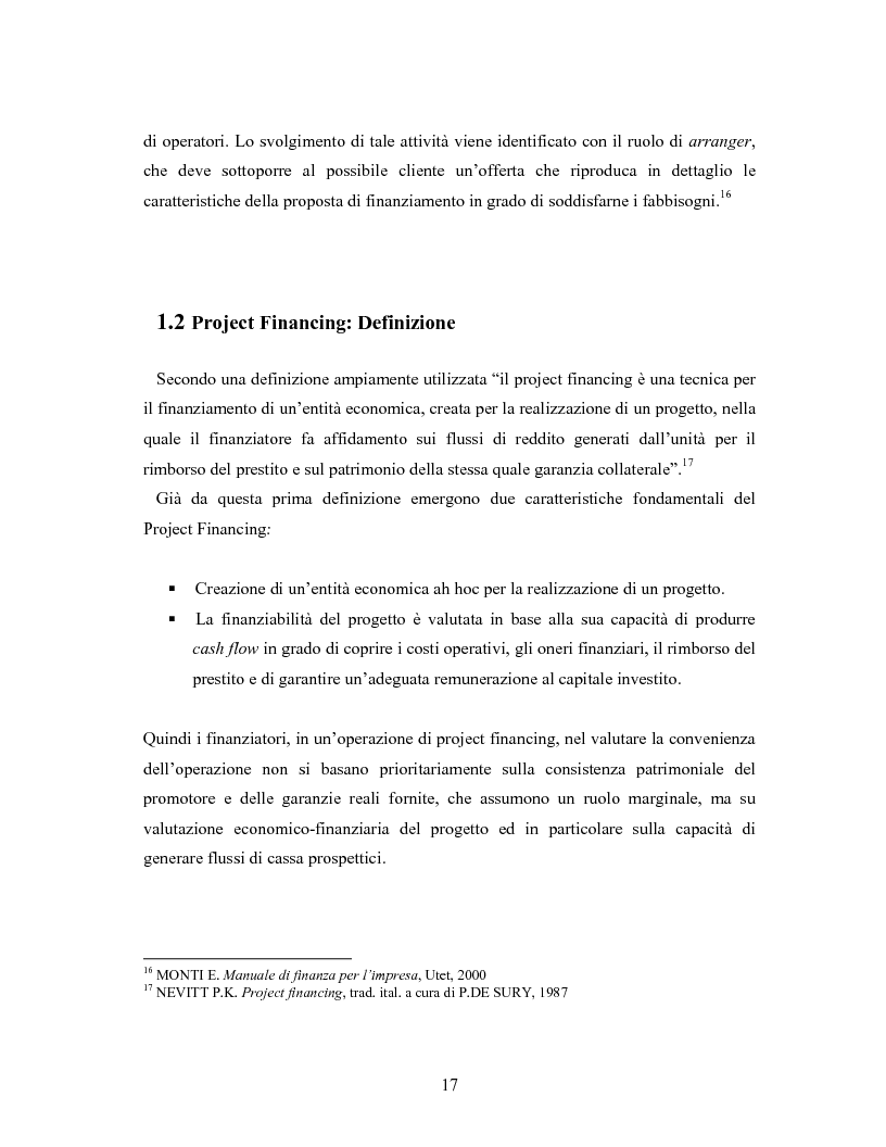 Anteprima della tesi: Il project financing ed il partenariato pubblico-privato: l'autostrada regionale Cispadana, Pagina 13
