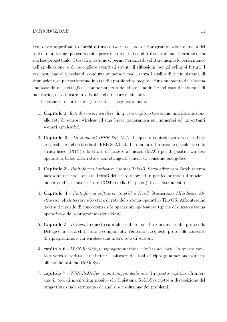 Anteprima della tesi: Sistema per la riprogrammazione wireless ed il monitoraggio delle reti di sensori wireless, Pagina 4